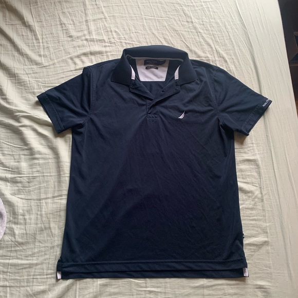 Nautica navy blue collared shirt - Picture 1 of 3